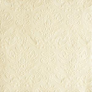 Szalvéta Ambiente Elegance Pearl Cream dombornyomott 33x33cm 3rétegű 15db/csom