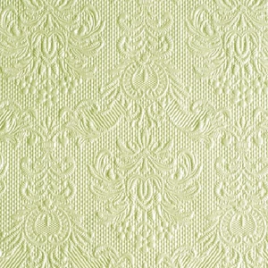 Szalvéta Ambiente Elegance Elegance pearl green dombornyomott papírszalvéta 25x25cm,15db-os