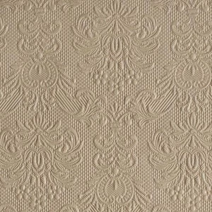 Szalvéta Ambiente Elegance Taupe dombornyomott 33x33cm 3rétegű 15db/csom