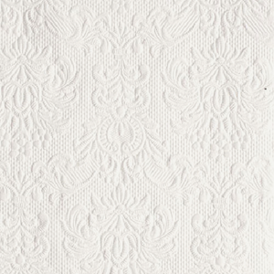 Szalvéta Ambiente Elegance Elegance White dombornyomott papírszalvéta 25x25cm,15db-os