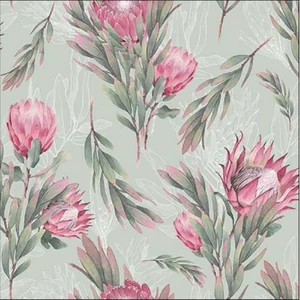Szalvéta Ambiante virágos Protea green papírszalvéta 33x33cm,20db-os