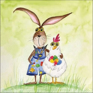 Szalvéta Ambiante húsvéti Sunny Easter papírszalvéta 33x33cm,20db-os