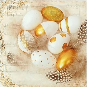 Szalvéta Ambiante Godl en Eggs papírszalvéta 25x25cm,15db-os