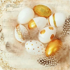 Szalvéta Ambiante Godl en Eggs papírszalvéta 33x33cm,20db-os