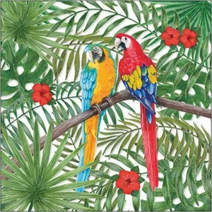 Szalvéta Ambiante Parrots papírszalvéta 33x33cm,20db-os