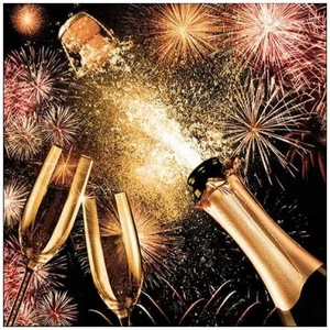 Szalvéta Ambiante újévi Popping Cork papírszalvéta 33x33cm,20db-os
