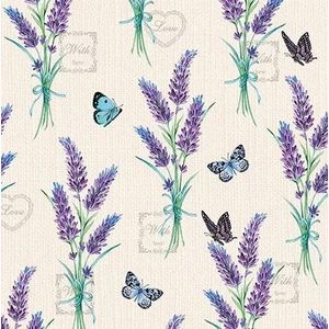 Szalvéta Ambiante Lavender With Love Cream papírszalvéta 33x33cm,20db-os