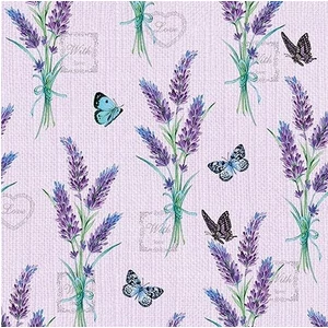 Szalvéta Ambiante Lavender With Love Lilac papírszalvéta 33x33cm,20db-os