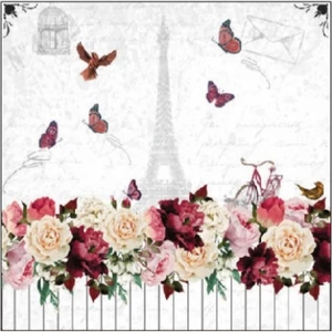 Szalvéta Ambiante Romantic Paris papírszalvéta 25x25cm,15db-os