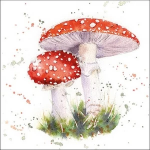 Szalvéta Ambiante Painted Fly Agaric papírszalvéta 33x33cm,20db-os