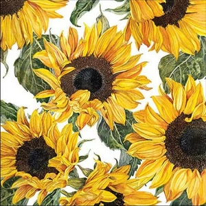 Szalvéta Ambiante napraforgós Sunflowers blossoming papírszalvéta 33x33cm,20db-os