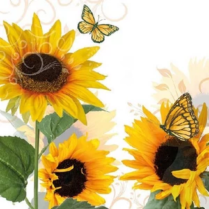 Szalvéta Ambiante Sunny Butterfly papírszalvéta 33x33cm,20db-os