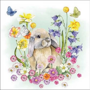 Szalvéta Ambiante húsvéti Little rabbit papírszalvéta 33x33cm,20db-os
