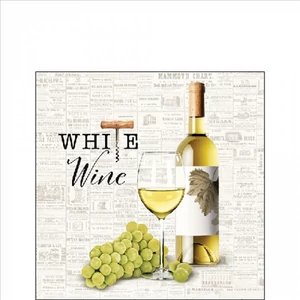 Szalvéta Ambiante White wine papírszalvéta 25x25cm,15db-os
