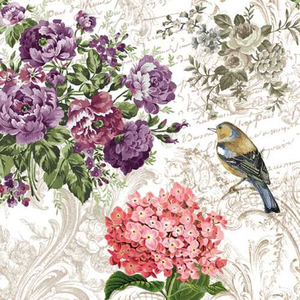 Szalvéta Charming Garden 33x33cm 3rétegű 20db/csomag 