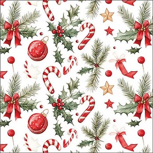 Szalvéta  Christmas Elements 33x33cm, 20db-os