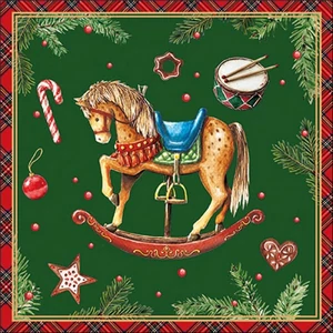 Szalvéta Classic rocking hors 33x33cm, 20db-os
