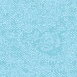 Szalvéta dombornyomott 33x33cm Lace embossed aqua dombornyomott papírszalvéta 33x33cm,20db-os