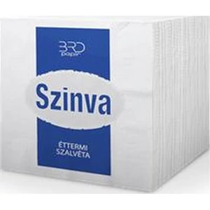 Szalvéta éttermi 600db fehér 1rétegű 600lap/csom 18x18cm KHH299