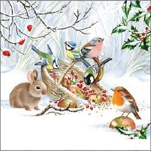 Szalvéta Ambiante karácsony Winter Treat papírszalvéta 25x25cm,15db-os