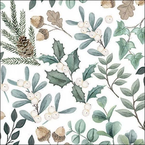 Szalvéta Ambiante Collection of leaves papír papírszalvéta 33x33cm,20db-os