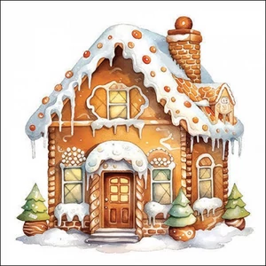 Szalvéta Ambiante Cookie and candy cane papír papírszalvéta 33x33cm,20db-os