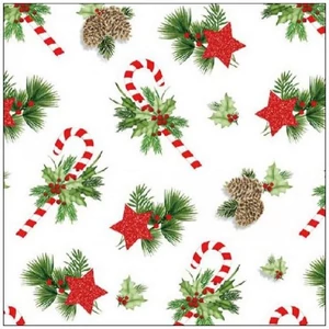 Szalvéta Ambiante Ornaments For X-Mas papírszalvéta 33x33cm,20db-os