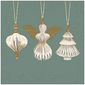 Szalvéta Ambiante Paper ornaments sage papírszalvéta 33x33cm,20db-os