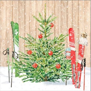 Szalvéta karácsonyi PPD Christmas Skiing papírszalvéta 33x33cm,20db-os