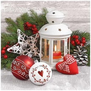 Szalvéta Ambiante White Lantern papírszalvéta 33x33cm,20db-os