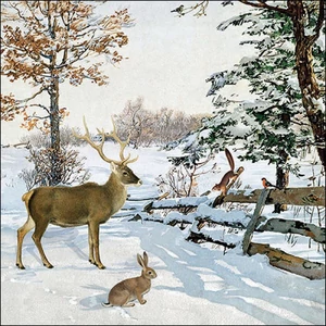 Szalvéta Ambiante Winter evening talk papírszalvéta 33x33cm,20db-os