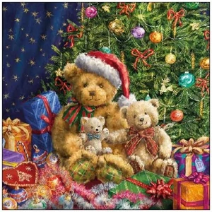 Szalvéta Ambiante X-mas Bears papírszalvéta 33x33cm,20db-os