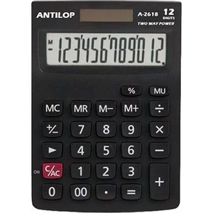 Számológép Antilop A-2618 asztali 12digit 140 x 100 x 28 mm.