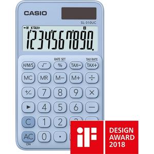 Számológép Casio SL-310UC LB 10digites zsebszámológép világoskék CASIO SL 310 UC Trendy Colours sorozat