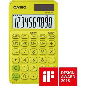Számológép Casio SL-310UC YG 10digites zsebszámológép sárga CASIO SL 310 UC Trendy Colours sorozat
