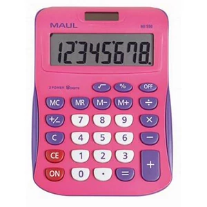 Számológép Maul asztali, 8 számjegy, MJ 550 pink-lila
