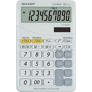 Számológép Sharp EL-M332 fehér Asztali 10 számjegy C SHM332BWH