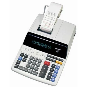 Számológép Sharp szalagos, 12 számjegy, 2 színű nyomtató EL-2607V