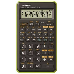 Számológép Sharp tudományos, 146 funkció EL-501TBGR, zöld