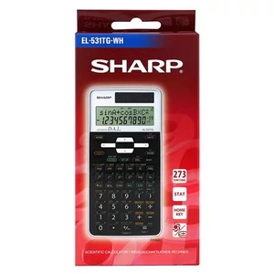 Számológép tudományos 273 273 funkció SHARP EL-531" fehér