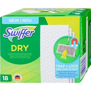 Száraz padlótörlő kendő utántöltő 18db SWIFFER Dry