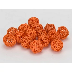 Szárított termés rattan gömb 3cm-es (15db/csomag) narancs színű [5998997740700] vessző gömb
