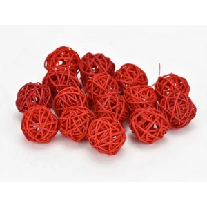 Szárított termés rattan gömb 4cm-es (10db/csomag) narancs színű vessző gömb