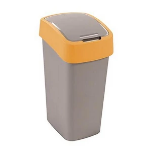 Szemetes billenős Curver 50L szelektív hulladékgyűjtő, műanyag sárga/szürke