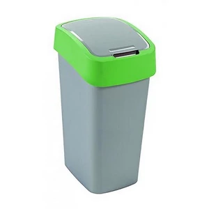 Szemetes billenős Curver 50L szelektív hulladékgyűjtő, műanyag zöld/szürke