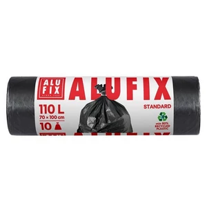 Szemeteszsák 110 l 10db 70x110cm 25 µ ALUFIX fekete