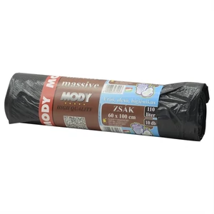 Szemeteszsák 110l 60x100cm tekercs, fekete 10db/tekercs