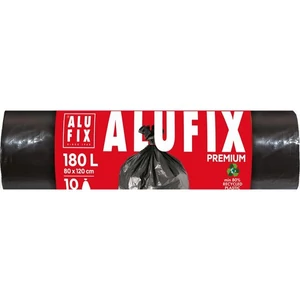 Szemeteszsák 180 l 10db 80x120cm 45 µ ALUFIX fekete