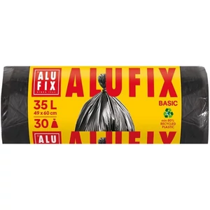 Szemeteszsák 35 l 30db 49x60cm 8 µ ALUFIX Economy fekete
