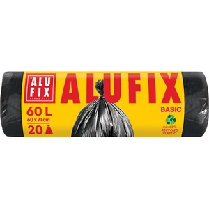 Szemeteszsák 60 l '25 20db 60x71cm 10 µ ALUFIX Economy fekete